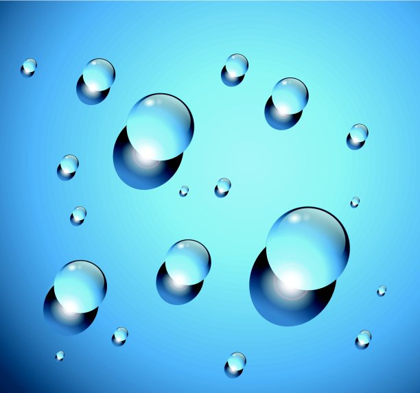 水滴矢量背景。图片下载