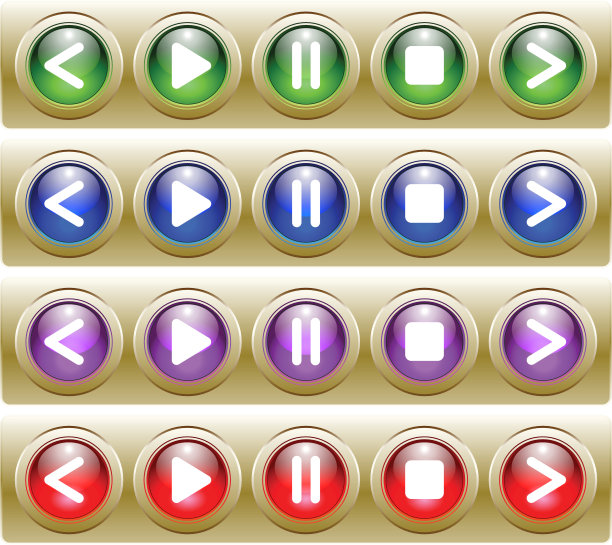 4组玩家控制按钮图片下载