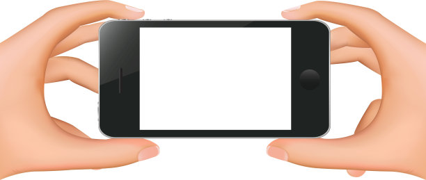手持手机横幅图片下载