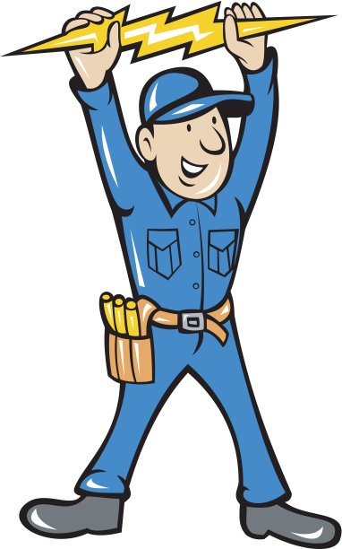 电工手持雷电螺栓图片下载