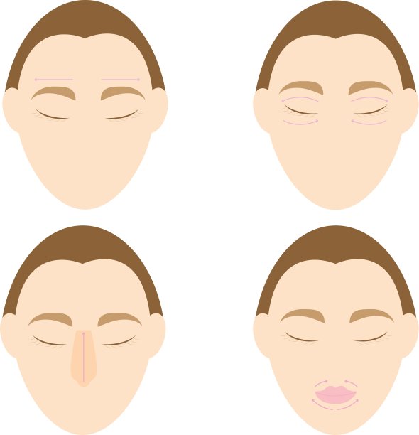 女人易按摩抗脸部皱纹1图片下载