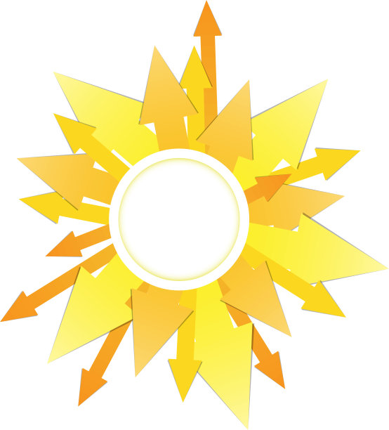 箭头的太阳图片下载