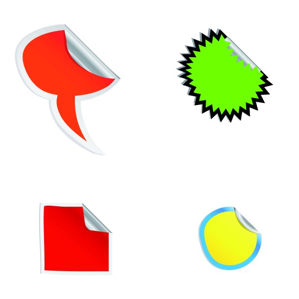 标签贴纸向量图片下载