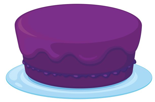 一个紫色的蛋糕图片下载