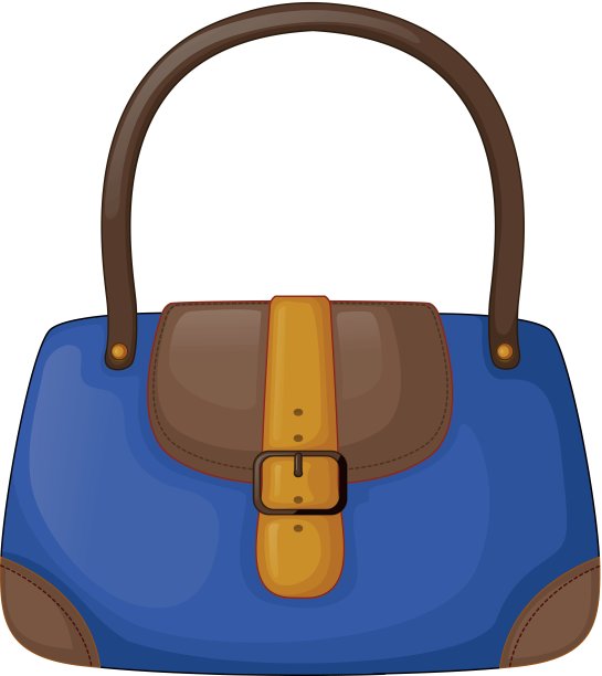 一个蓝色的办公包图片下载