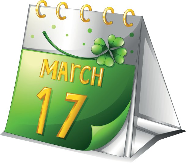 显示3月17日的日历图片下载