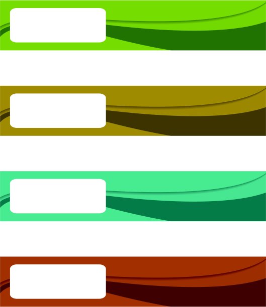 向量颜色横幅集图片下载