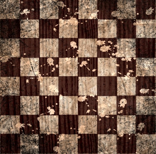 老式的破破烂烂的空棋盘。抽象枯燥乏味的背景图片下载