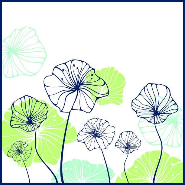 卡片和鲜花图片下载