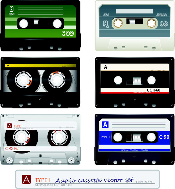 向量音频磁带图片下载