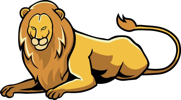 坐在狮子图片下载