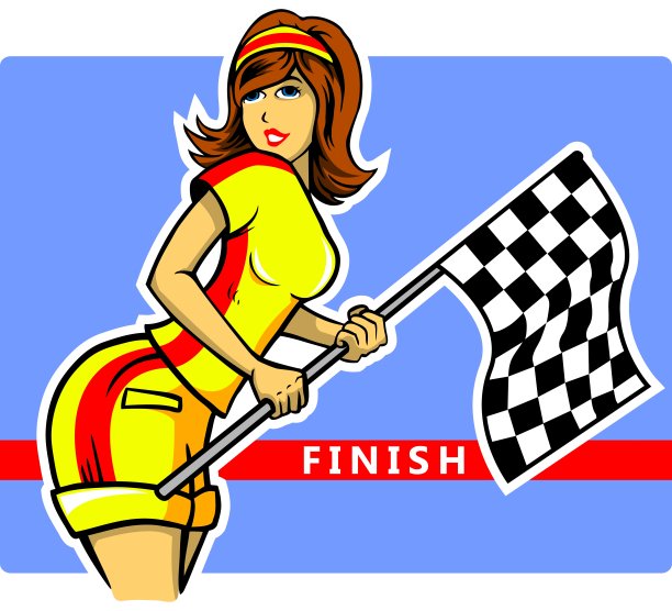 种族国旗的女孩图片下载