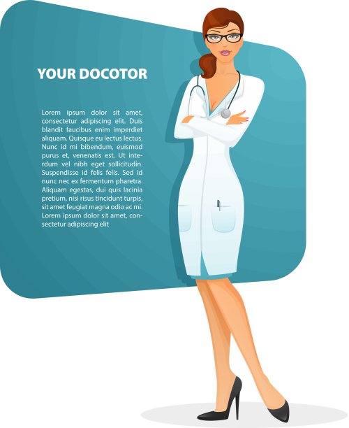 博士女性角色形象图片下载