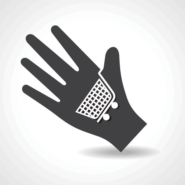 人的手与购物车符号概念股票向量图片下载