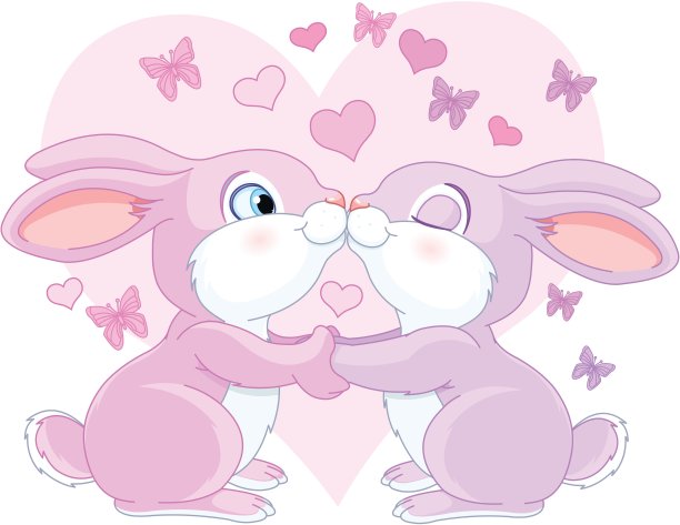 情人节兔子图片下载