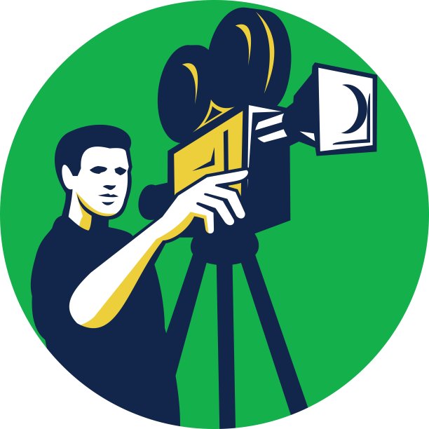 电影导演电影镜头圈复古图片下载