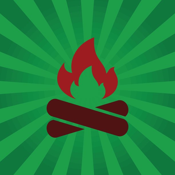 背景梁上的火符号。图片下载