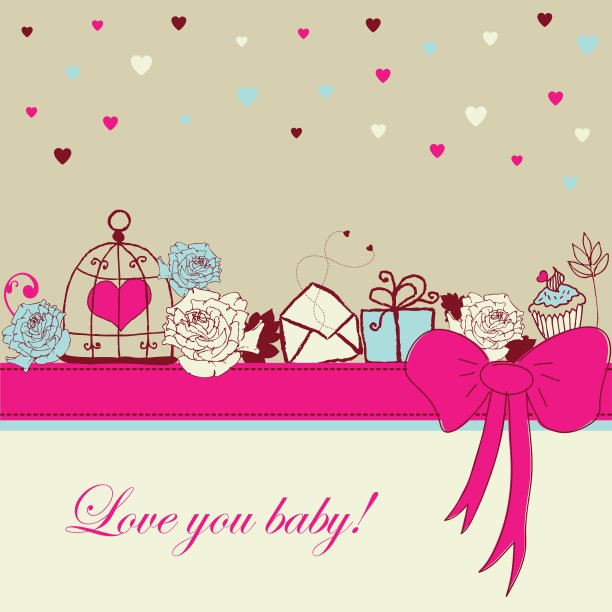 浪漫的卡片图片下载