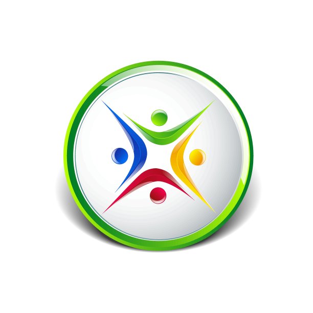 五人标志模板图标矢量图图片下载