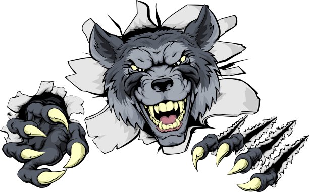 狼爪突现图片下载