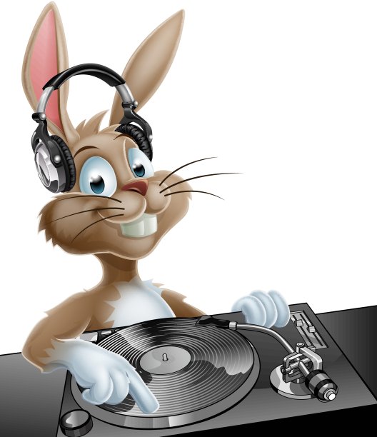 DJ复活节兔子图片下载