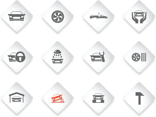 汽车维修保养图标设置图片下载