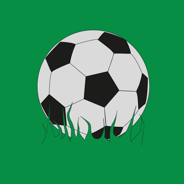 在草地上踢足球图片下载