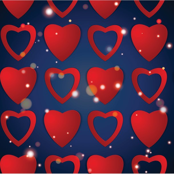情人节。论文文摘的心。爱。情人节的心形背景图片下载