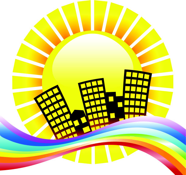 彩虹的城市图片下载