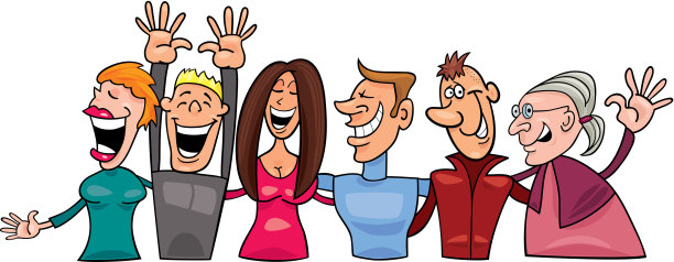 一群微笑的人图片下载