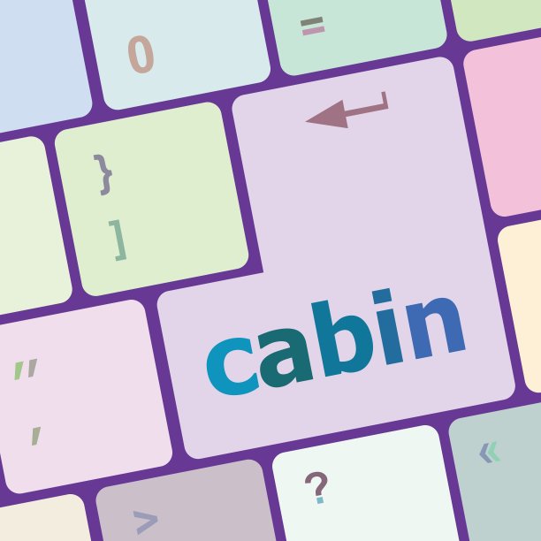 电脑上的座舱字PC键盘键矢量图图片下载