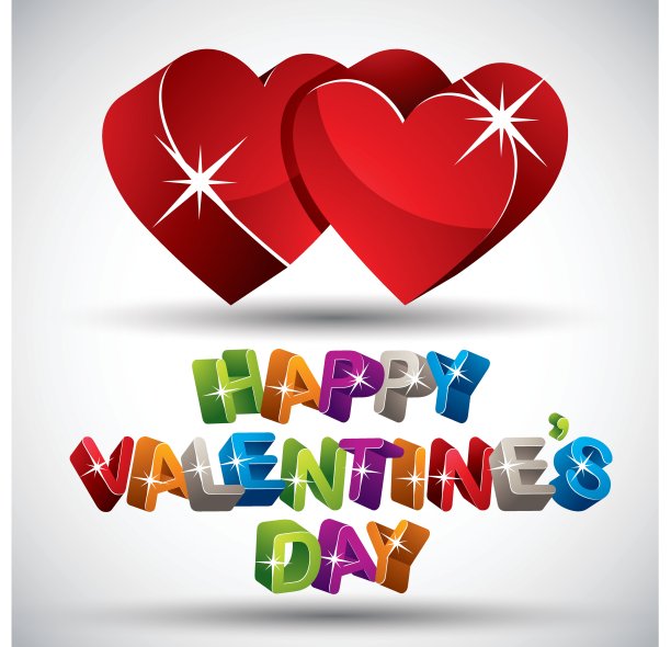 情人节卡片,向量。图片下载