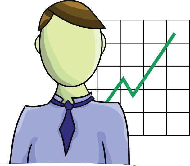 商人的插图，图孤立在白色背景上图片下载