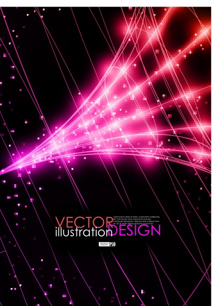 霓虹灯技术背景。图片下载