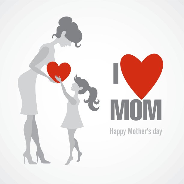 快乐的母亲�年代的一天。图片下载