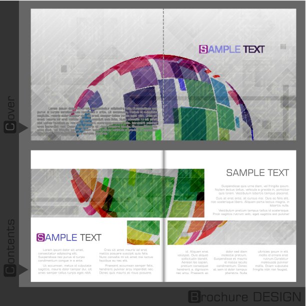 宣传册设计模板。图片下载