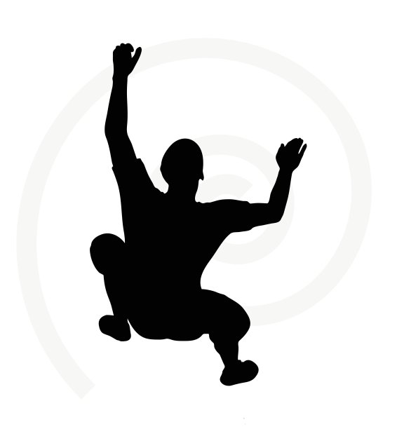 高级登山者剪影插图图片下载