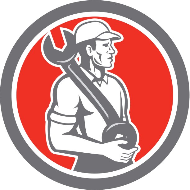 机械扳手扳手侧圆复古图片下载