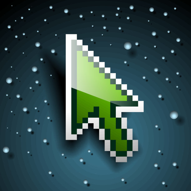 像素光标，矢量Eps 10插图。图片下载