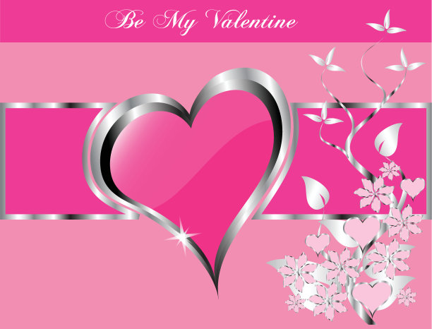 一个矢量情人节的背景图片下载