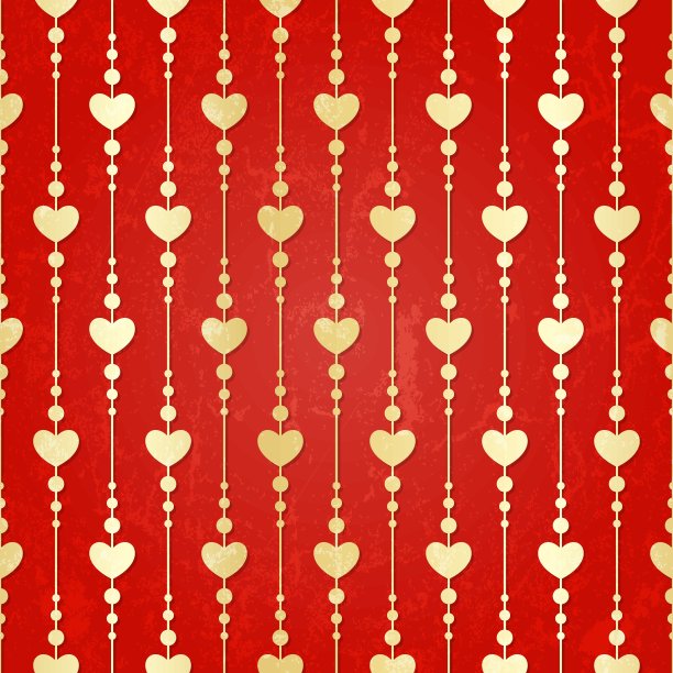 情人节无缝心形图案图片下载