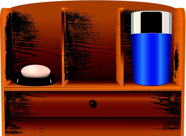 浴室古董架图片下载