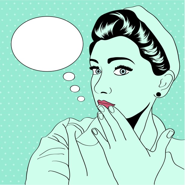 复古波普艺术女孩图片下载