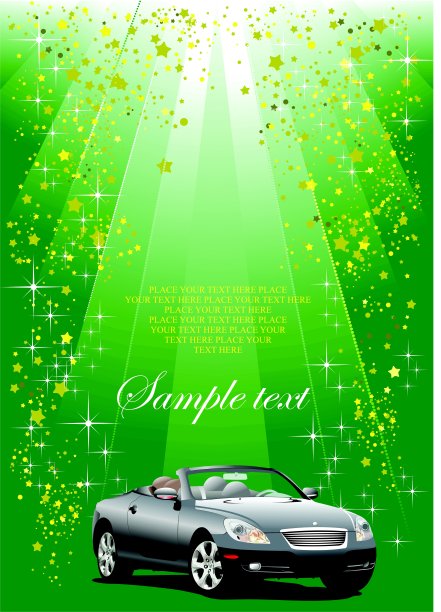 假日绿色背景或小册子封面图片下载