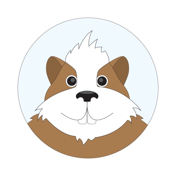 欢乐的仓鼠儿童插图图片下载