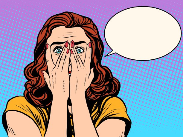 惊讶震惊的女人图片下载