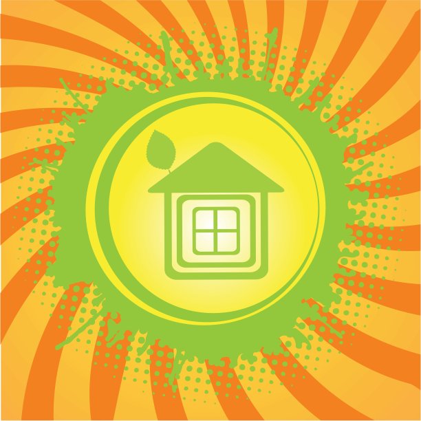 生态家园符号向量图标图片下载