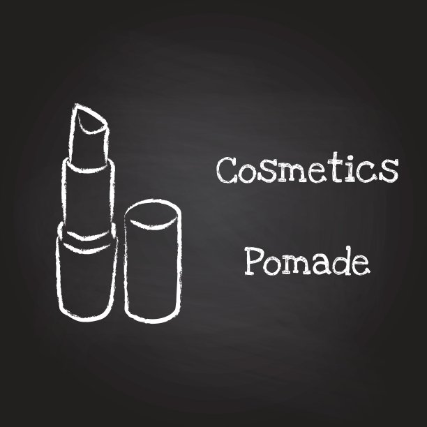 黑板上用粉笔涂的润发油图片下载