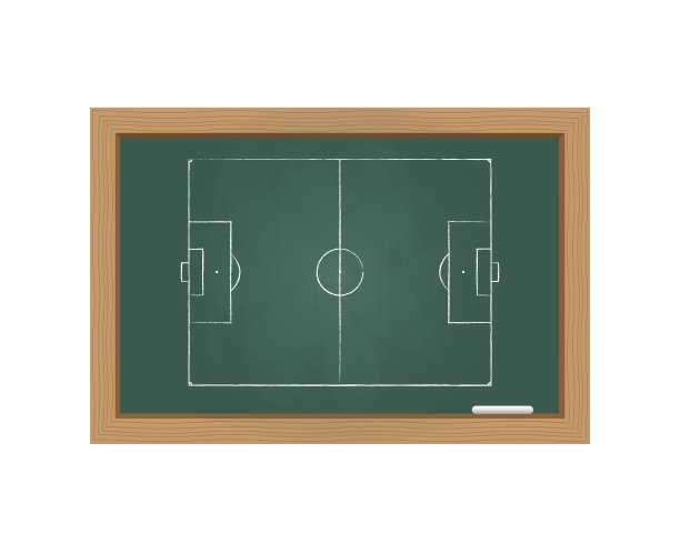 带足球场的黑板图片下载