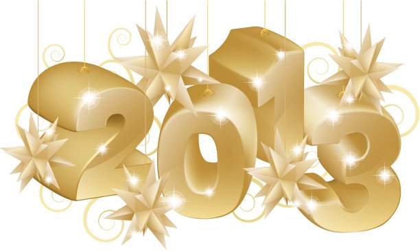 2013年圣诞金饰图片下载